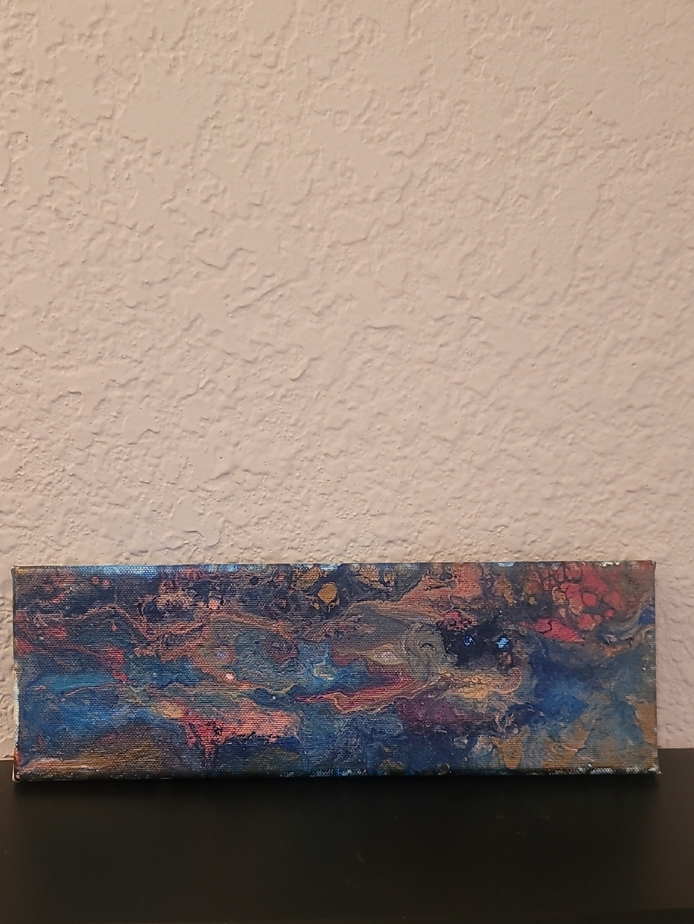 Abstract Blue and Gold Home Art Canvas